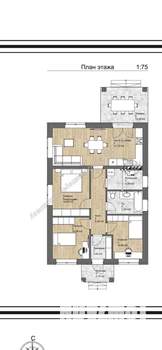 Дом 110м², 1-этажный, участок 3 сот.