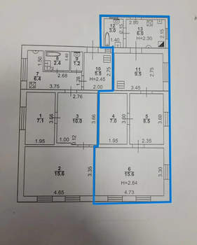 Дом 48м², 1-этажный, участок 1 сот.