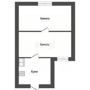 Дом 30м&sup2;, 1-этажный, участок 1 сот.  