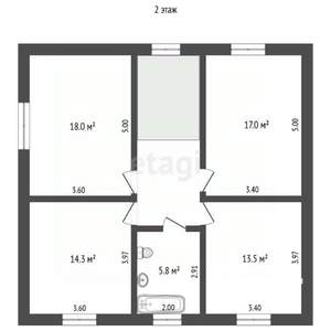 Дом 170м&sup2;, 2-этажный, участок 4 сот.  