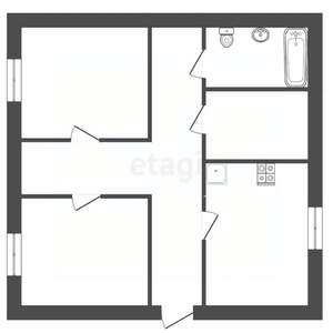 Дом 94м&sup2;, 2-этажный, участок 3 сот.  