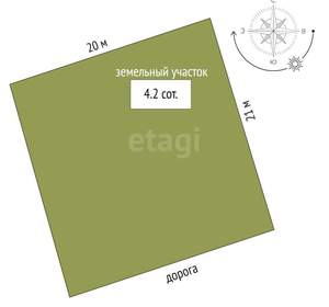 Дом 108м², 1-этажный, участок 4 сот.  