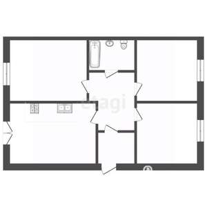 Дом 85м&sup2;, 1-этажный, участок 3 сот.  