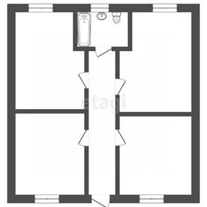 Дом 77м&sup2;, 1-этажный, участок 6 сот.  