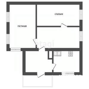 Дом 40м&sup2;, 1-этажный, участок 4 сот.  