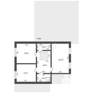 Дача 120м², 2-этажный, участок 6 сот.  