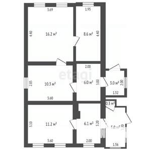 Дом 157м&sup2;, 2-этажный, участок 5 сот.  