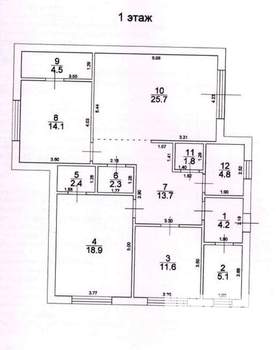 Дом 110м², 1-этажный, участок 3 сот.  