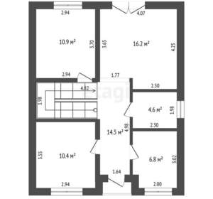 Дом 118м², 2-этажный, участок 2 сот.  