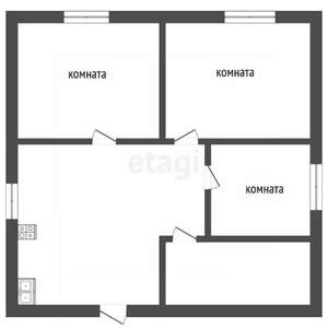 Дом 65м&sup2;, 1-этажный, участок 1 сот.  