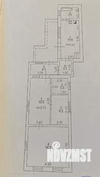 Дом 61м², 1-этажный, участок 2 сот.  