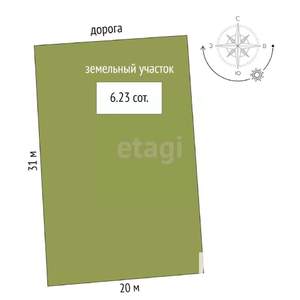 Дом 200м², 2-этажный, участок 6 сот.  