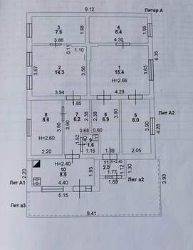 Дом 87м², 2-этажный, участок 4 сот.  
