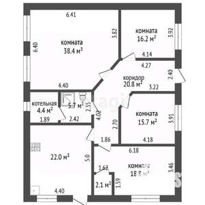 Дом 150м², 1-этажный, участок 6 сот.  