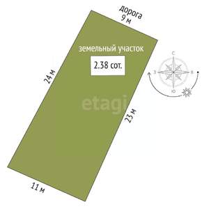 Дом 155м², 2-этажный, участок 2 сот.  