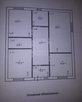 Дом 100м², 1-этажный, участок 6 сот.  