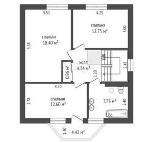 Дом 140м², 2-этажный, участок 6 сот.  