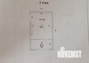 Дом 48м², 2-этажный, участок 1 сот.  