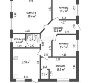 Дом 150м², 1-этажный, участок 6 сот.  