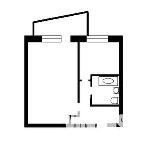 1-к квартира, на длительный срок, 38м2, 4/9 этаж