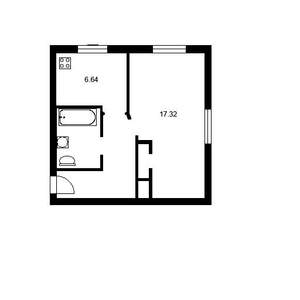 1-к квартира, на длительный срок, 30м2, 5/5 этаж