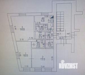 2-к квартира, посуточно, 40м2, 1/3 этаж