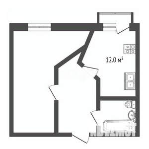 1-к квартира, вторичка, 45м2, 8/10 этаж