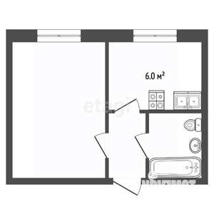 1-к квартира, вторичка, 30м2, 1/5 этаж