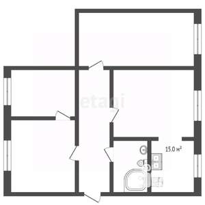 3-к квартира, вторичка, 78м2, 4/4 этаж