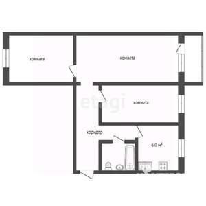3-к квартира, вторичка, 58м2, 5/5 этаж
