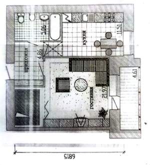 1-к квартира, вторичка, 41м2, 5/9 этаж