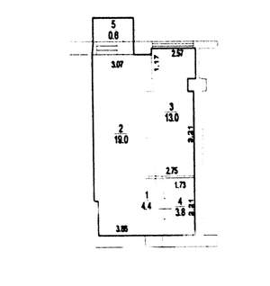 1-к квартира, вторичка, 40м2, 2/3 этаж