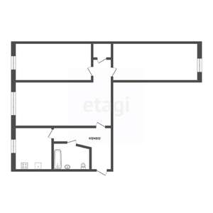3-к квартира, вторичка, 92м2, 8/12 этаж