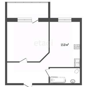 1-к квартира, вторичка, 38м2, 4/9 этаж