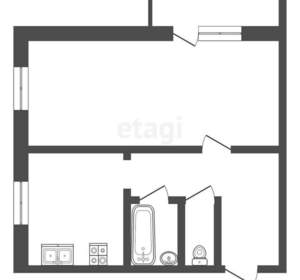 1-к квартира, вторичка, 31м2, 1/5 этаж