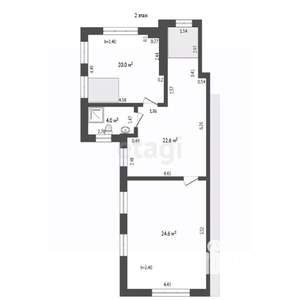 6-к квартира, вторичка, 162м2, 1/3 этаж