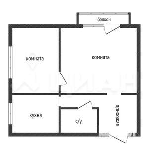 2-к квартира, вторичка, 42м2, 5/5 этаж