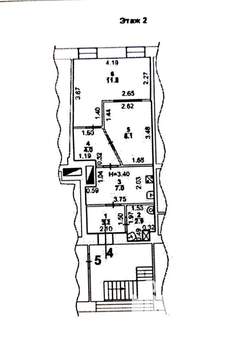 2-к квартира, вторичка, 40м2, 2/3 этаж