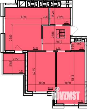 2-к квартира, строящийся дом, 69м2, 3/14 этаж