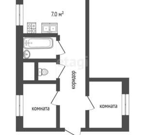2-к квартира, вторичка, 42м2, 1/2 этаж