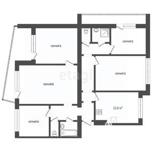 5-к квартира, вторичка, 125м2, 4/9 этаж