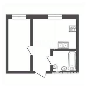 1-к квартира, вторичка, 30м2, 2/5 этаж