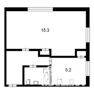 1-к квартира, вторичка, 31м2, 5/5 этаж