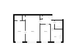 3-к квартира, вторичка, 55м2, 4/5 этаж
