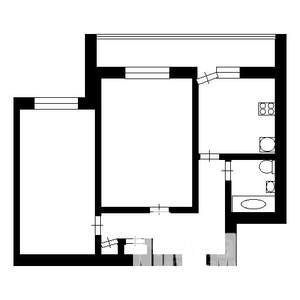 2-к квартира, вторичка, 46м2, 5/9 этаж