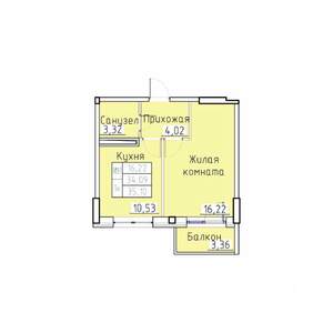1-к квартира, вторичка, 35м2, 8/8 этаж