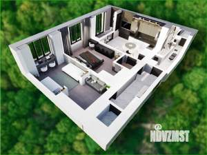 2-к квартира, строящийся дом, 75м2, 7/17 этаж