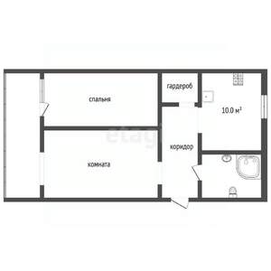 2-к квартира, вторичка, 62м2, 3/3 этаж