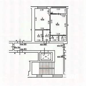 1-к квартира, вторичка, 36м2, 8/8 этаж