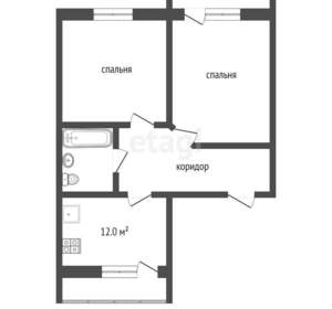 2-к квартира, вторичка, 55м2, 6/9 этаж